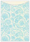 Paisley Aquamarine Jacket Invitation (5 1/8 x 7 1/8) - 10/Pk