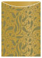 Peacock Antique Gold Jacket Invitation (5 1/8 x 7 1/8) - 10/Pk