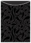 Peacock Black Jacket Invitation (5 1/8 x 7 1/8) - 10/Pk