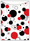 Disco Black-Red Jacket Invitation (5 1/8 x 7 1/8) - 10/Pk