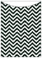 Chevron B&W Jacket Invitation (5 1/8 x 7 1/8) - 10/Pk
