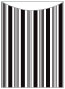 Stripe Black & White Jacket Invitation (5 1/8 x 7 1/8) - 10/Pk