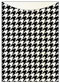 Houndstooth Black & White Jacket Invitation (5 1/8 x 7 1/8) - 10/Pk