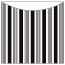 Stripe Black & White Jacket Invitation (5 5/8 x 5 5/8) - 10/Pk