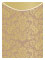 Floral Bronze Jacket Invitation (3 3/4 x 5 1/8) - 10/Pk