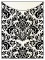 Floral Black Jacket Invitation (3 3/4 x 5 1/8) - 10/Pk
