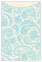 Paisley Aquamarine Jacket Invitation (3 3/4 x 5 1/8) - 10/Pk