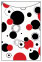 Disco Black-Red Jacket Invitation (3 3/4 x 5 1/8) - 10/Pk