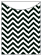 Chevron B&W Jacket Invitation (3 3/4 x 5 1/8) - 10/Pk