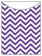 Chevron Amethyst Jacket Invitation (3 3/4 x 5 1/8) - 10/Pk