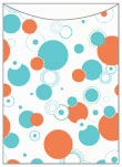Disco Orange-Blue Jacket Invitation (5 1/8 x 7 1/8) - 10/Pk
