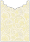 Paisley Yellow Jacket Invitation Style B2 (5 1/8 x 7 1/8) - 10/Pk