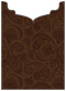 Paisley Chocolate Jacket Invitation Style B2 (5 1/8 x 7 1/8) - 10/Pk