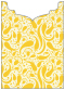 Peacock Yellow Jacket Invitation Style B2 (5 1/8 x 7 1/8) - 10/Pk