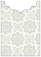 Morocco Silver Jacket Invitation Style B2 (5 1/8 x 7 1/8) - 10/Pk