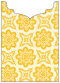 Morocco Yellow Jacket Invitation Style B2 (5 1/8 x 7 1/8) - 10/Pk
