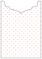 Polkadot Red Jacket Invitation Style B2 (5 1/8 x 7 1/8) - 10/Pk