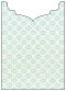 Rococo Aqua Jacket Invitation Style B2 (5 1/8 x 7 1/8) - 10/Pk