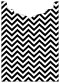 Chevron B&W Jacket Invitation Style B2 (5 1/8 x 7 1/8) - 10/Pk