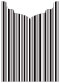 Stripe Black & White Jacket Invitation Style B2 (5 1/8 x 7 1/8) - 10/Pk