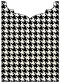 Hounds Tooth Black & White Jacket Invitation Style B2 (5 1/8 x 7 1/8) - 10/Pk