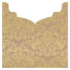 Floral Bronze Jacket Invitation Style B3 (5 5/8 x 5 5/8) - 10/Pk