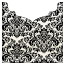 Floral Black Jacket Invitation Style B3 (5 5/8 x 5 5/8) - 10/Pk
