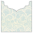 Paisley Blue Jacket Invitation Style B3 (5 5/8 x 5 5/8) - 10/Pk
