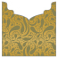Peacock Antique Gold Jacket Invitation Style B3 (5 5/8 x 5 5/8) - 10/Pk