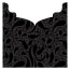 Peacock Black Jacket Invitation Style B3 (5 5/8 x 5 5/8) - 10/Pk