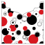 Disco Black-Red Jacket Invitation Style B3 (5 5/8 x 5 5/8) - 10/Pk