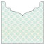Rococo Aqua Jacket Invitation Style B3 (5 5/8 x 5 5/8) - 10/Pk