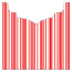 Stripe Rouge Jacket Invitation Style B3 (5 5/8 x 5 5/8) - 10/Pk