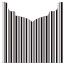 Stripe Black & White Jacket Invitation Style B3 (5 5/8 x 5 5/8) - 10/Pk
