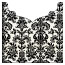Victoria Black & White Jacket Invitation Style B3 (5 5/8 x 5 5/8) - 10/Pk
