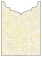 Paisley Yellow Jacket Invitation Style B4 (3 3/4 x 5 1/8) - 10/Pk