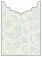 Paisley Blue Jacket Invitation Style B4 (3 3/4 x 5 1/8) - 10/Pk