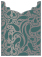 Peacock Secret Jacket Invitation Style B4 (3 3/4 x 5 1/8) - 10/Pk