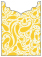 Peacock Yellow Jacket Invitation Style B4 (3 3/4 x 5 1/8) - 10/Pk