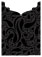 Peacock Black Jacket Invitation Style B4 (3 3/4 x 5 1/8) - 10/Pk