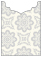 Morocco Silver Jacket Invitation Style B4 (3 3/4 x 5 1/8) - 10/Pk