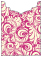 Nature Hot Pink Jacket Invitation Style B4 (3 3/4 x 5 1/8) - 10/Pk