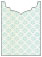 Rococo Aqua Jacket Invitation Style B4 (3 3/4 x 5 1/8) - 10/Pk