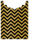 Chevron Noir Jacket Invitation Style B4 (3 3/4 x 5 1/8) - 10/Pk