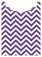 Chevron Amethyst Jacket Invitation Style B4 (3 3/4 x 5 1/8) - 10/Pk