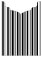 Stripe Black & White Jacket Invitation Style B4 (3 3/4 x 5 1/8) - 10/Pk