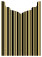 Stripe Black Jacket Invitation Style B4 (3 3/4 x 5 1/8) - 10/Pk