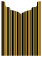 Stripe Noir Jacket Invitation Style B4 (3 3/4 x 5 1/8) - 10/Pk