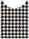 Hounds Tooth Black & White Jacket Invitation Style B4 (3 3/4 x 5 1/8) - 10/Pk