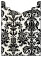 Victoria Black & White Jacket Invitation Style B4 (3 3/4 x 5 1/8) - 10/Pk